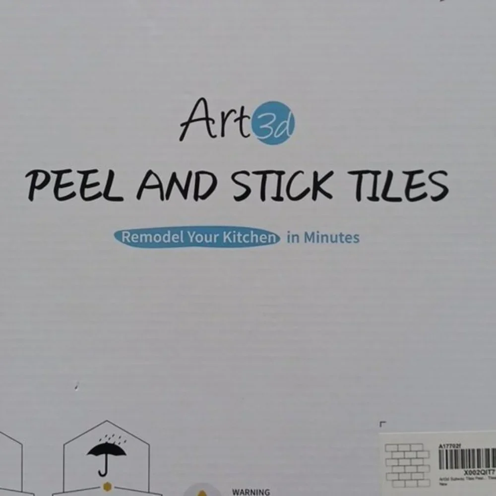 Art3d 10 Thickened Subway Tiles Peel and Stick Backsplash for Kitchen White